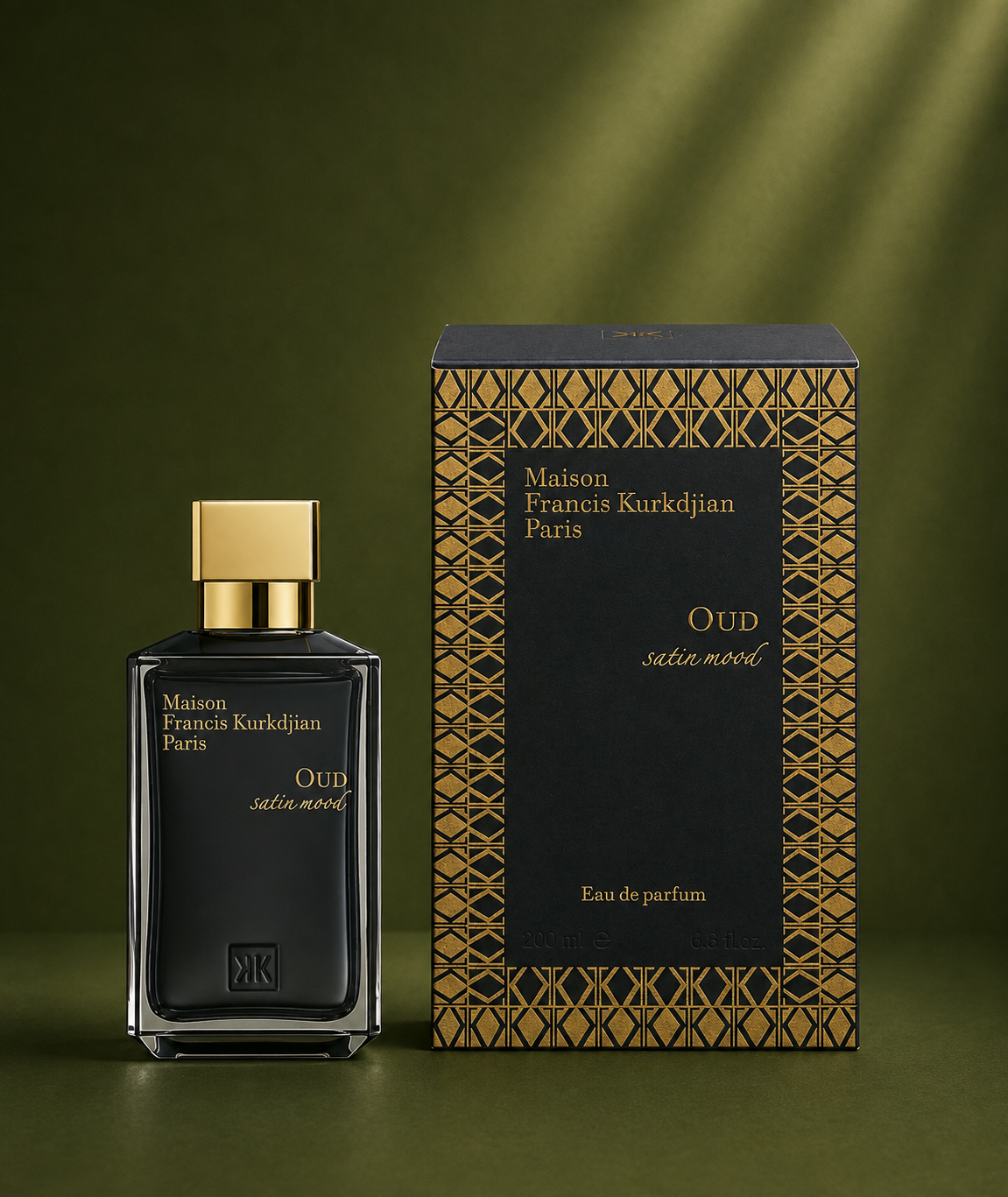 Maison Francis Kurkdijan OUD satin mood EDP perfume bottle from Simi Secret, Lagos