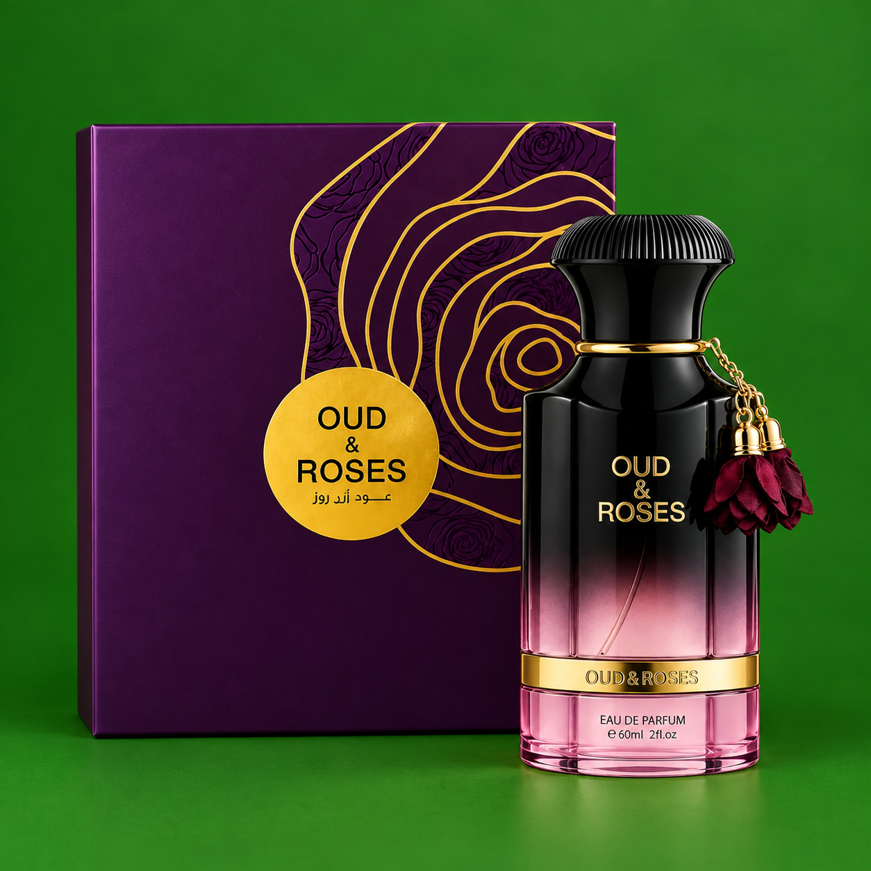 Ahmed Al Maghribi Oud & Roses perfume bottle from Simi Secret, Lagos