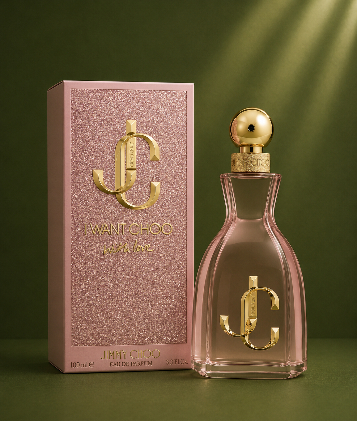 Jimmy Choo I Want Choo With Love EDP perfume bottle from Simi Secret, Lagos